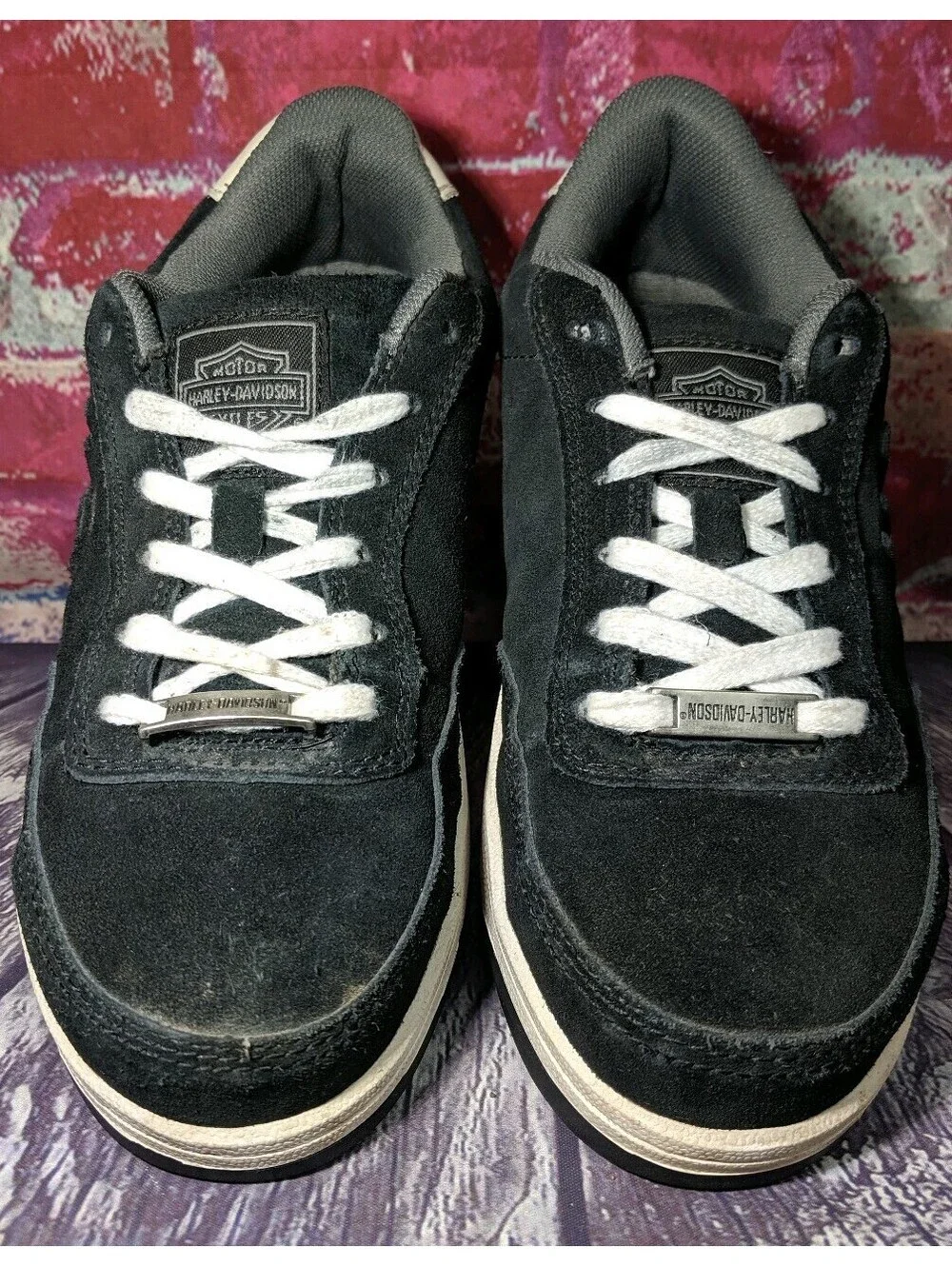 Harley Davidson Motorcycle Leather Steel Toe Riding Shoes Boot Men 7.5 Women 8.5